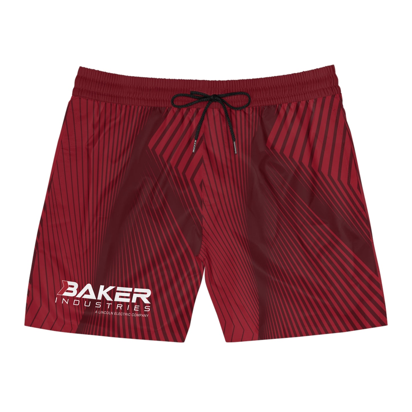 Geometric AOP Mid-Length Swim Shorts