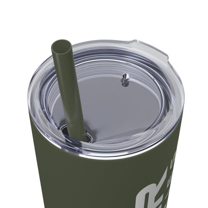 Logo 20-oz. Skinny Stainless Steel Tumbler with Straw