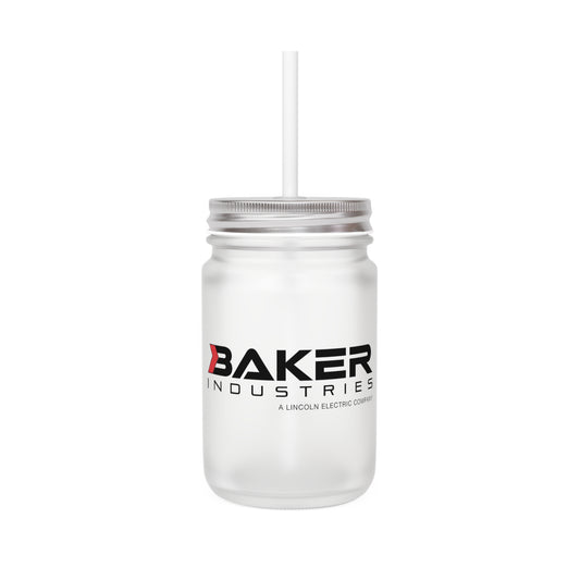 Logo 12-oz. Mason Jar with Straw