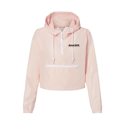 Logo Lightweight Pullover Crop Windbreaker