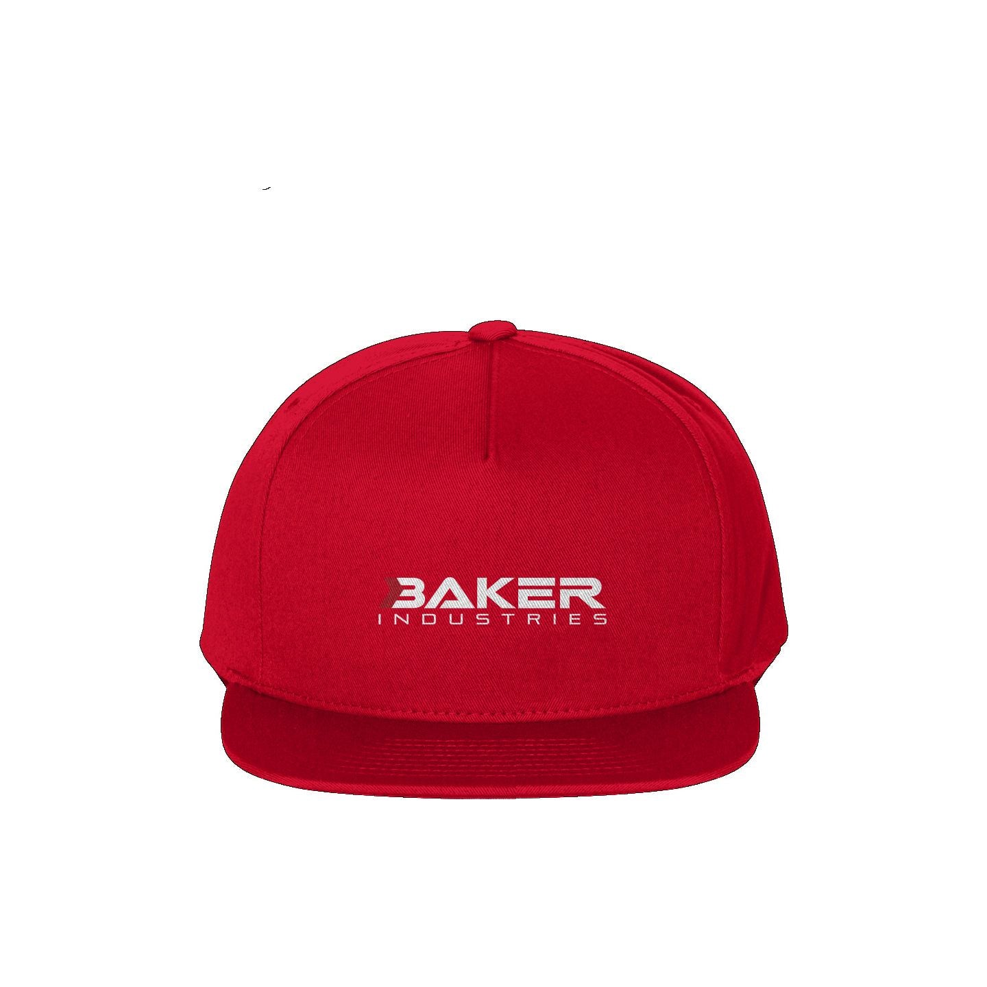 Logo 5-Panel Cotton Twill Flat-Brim Snapback Cap