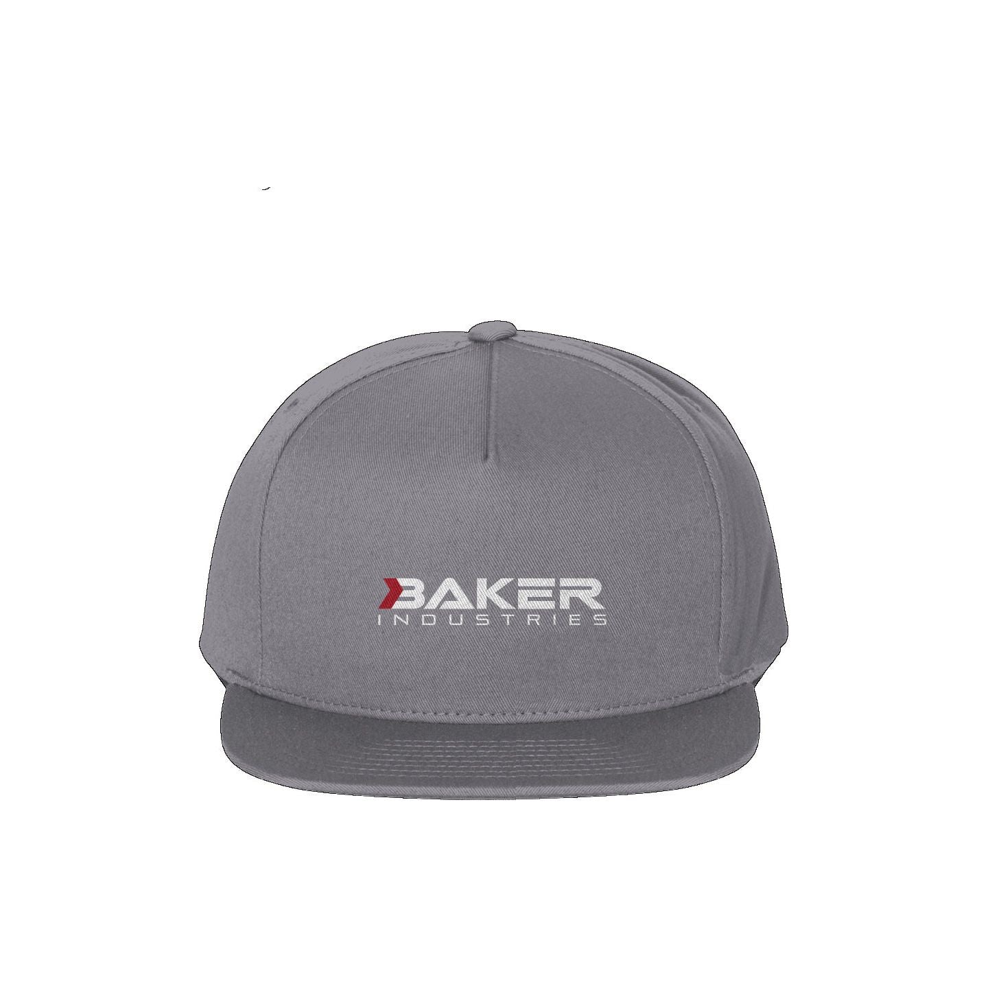 Logo 5-Panel Cotton Twill Flat-Brim Snapback Cap