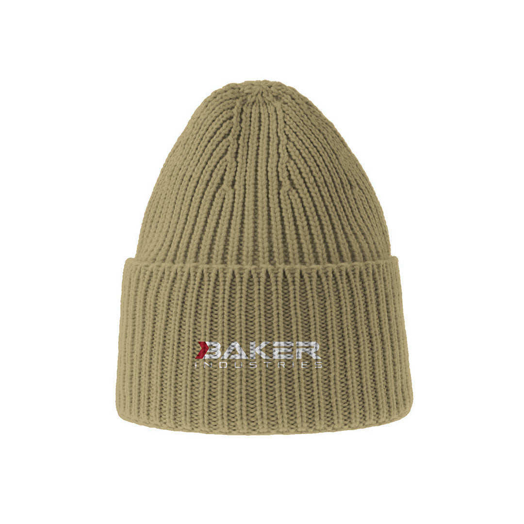 Logo OAK Sustainable Chunky Rib-Knitted Beanie