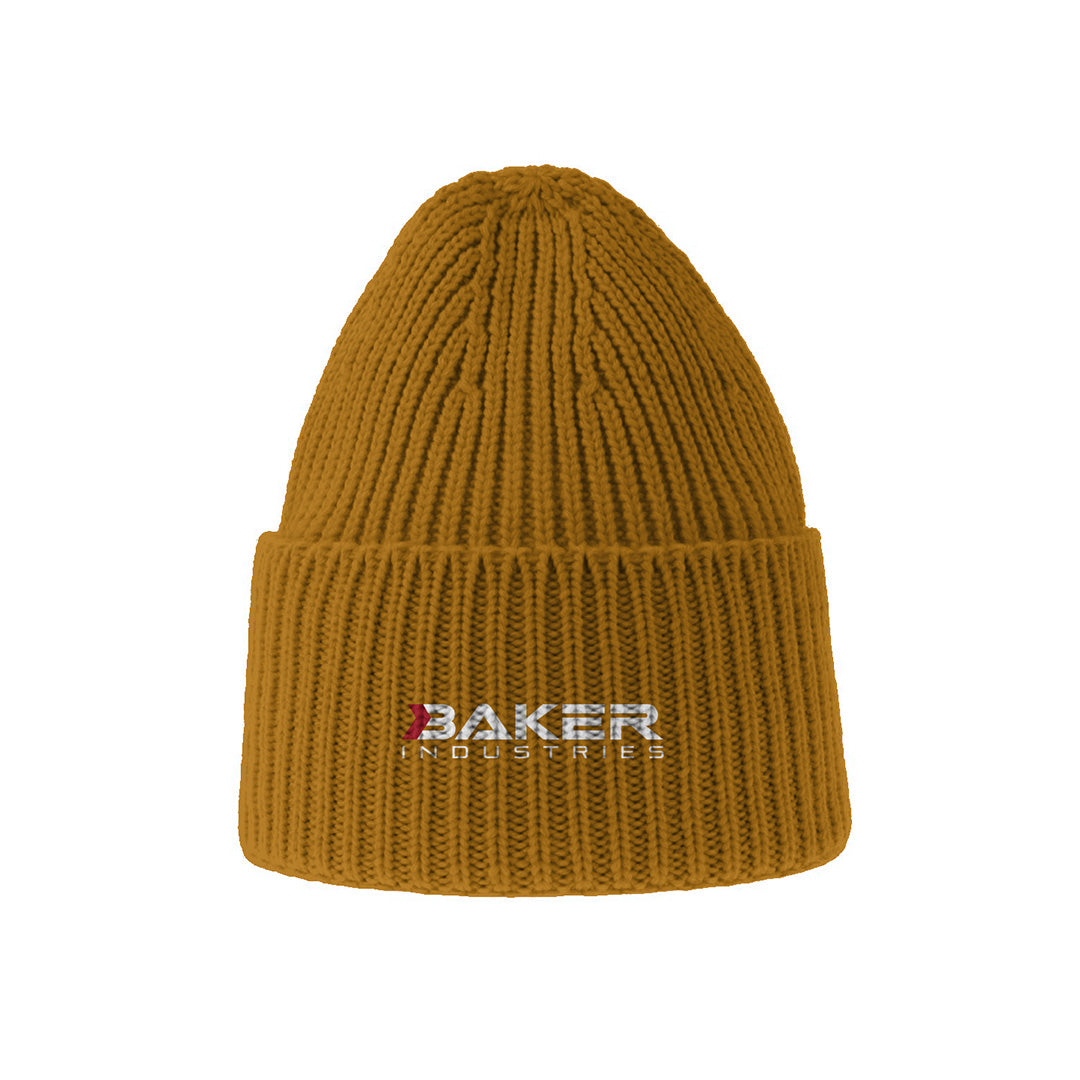 Logo OAK Sustainable Chunky Rib-Knitted Beanie