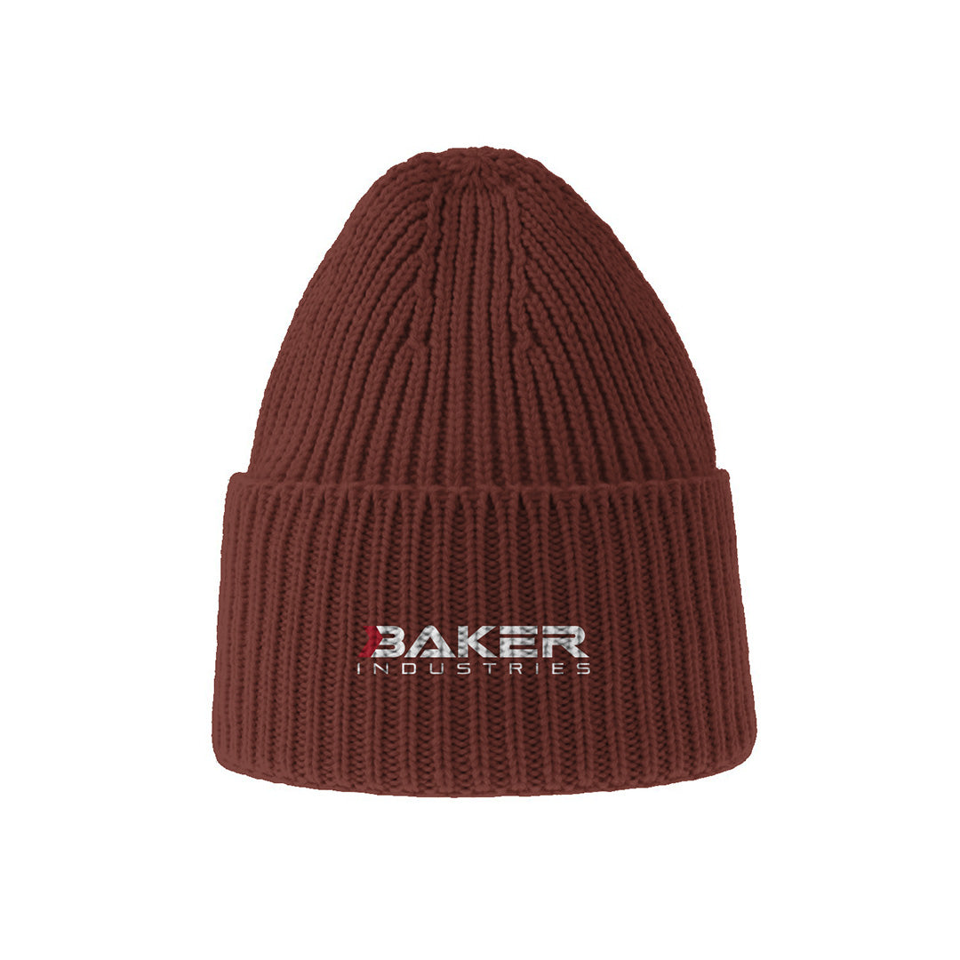 Logo OAK Sustainable Chunky Rib-Knitted Beanie