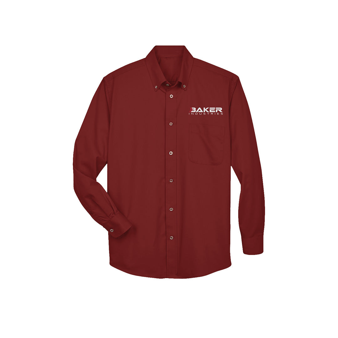 Logo Easy Blend™ Long-Sleeve Twill Shirt with Stain-Release