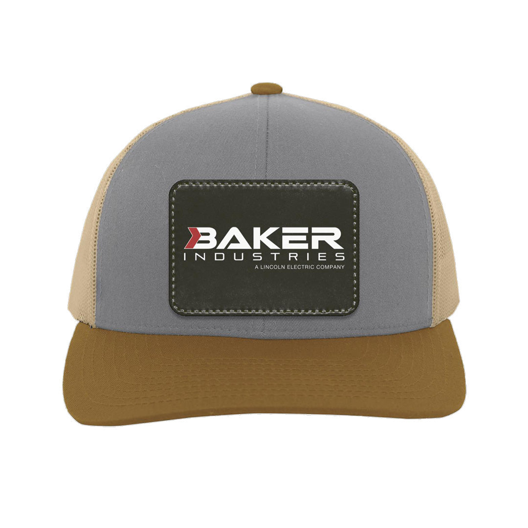 Trucker Snap Back with Vegan Leather Logo Patch