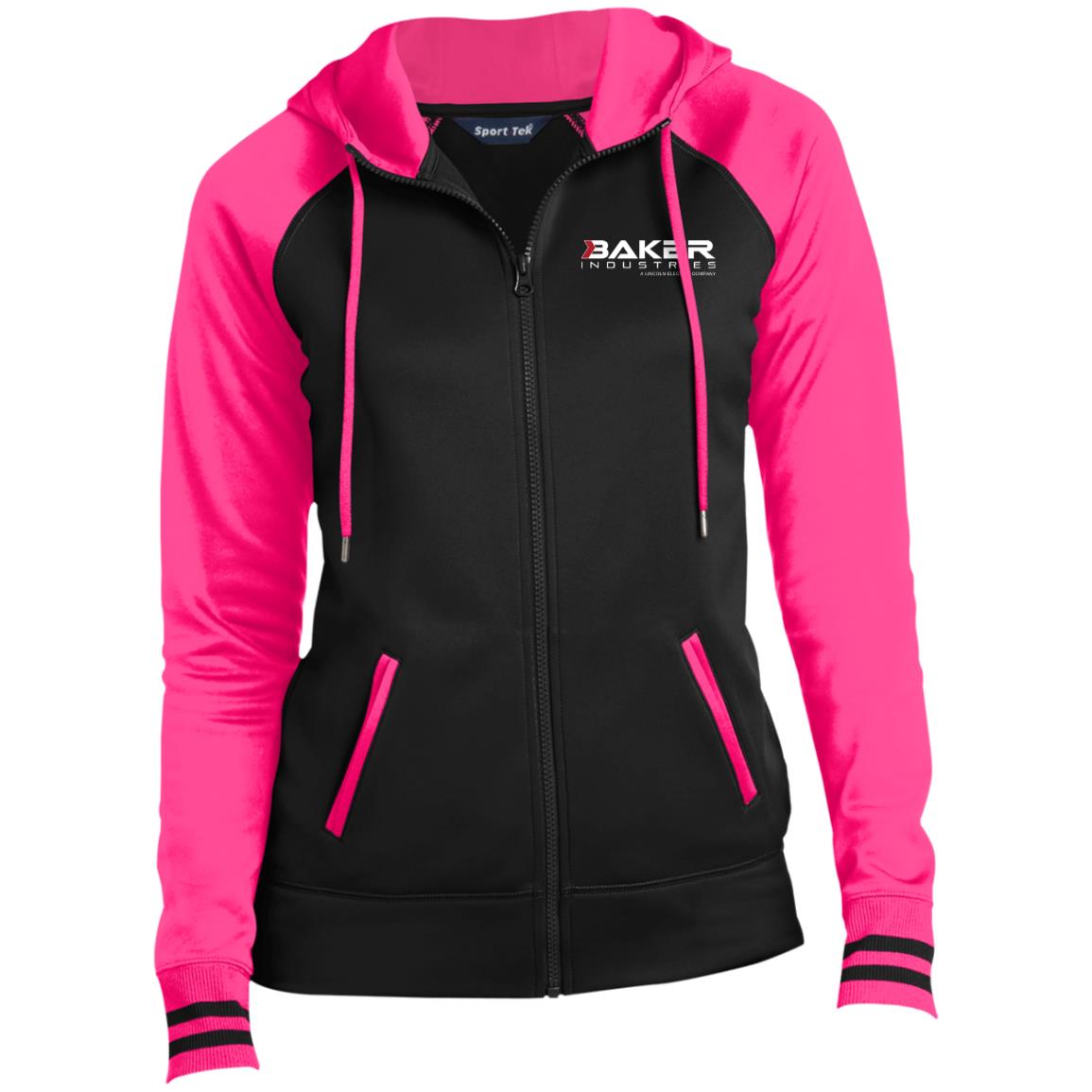 ST Sport-Wick Varsity Fleece Full-Zip Hooded Jacket XS Black/ Dark