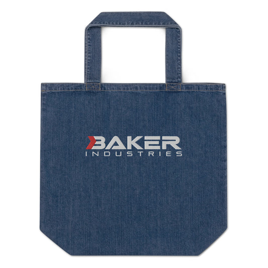 Logo Organic Denim Tote Bag