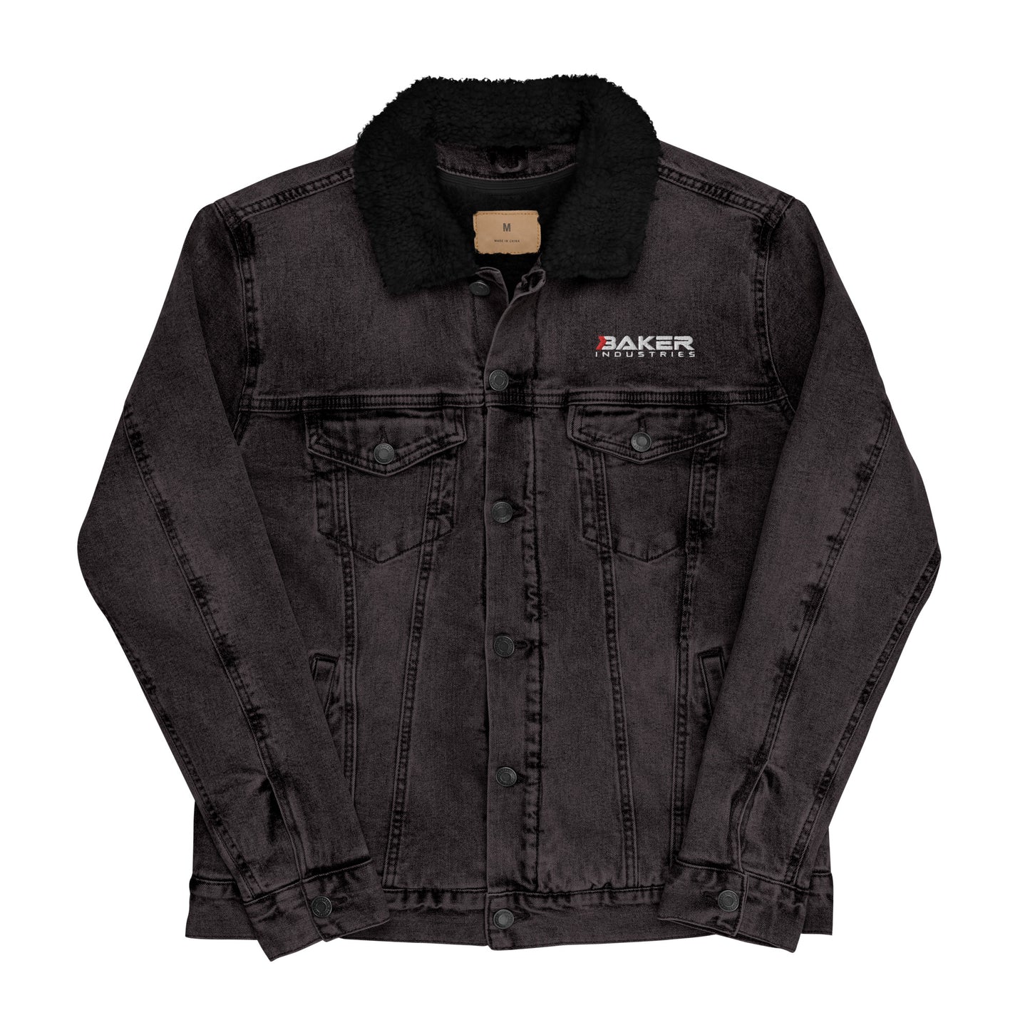 Logo Sherpa-Lined Denim Jacket