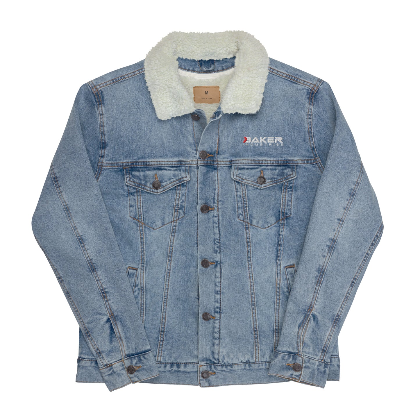 Logo Sherpa-Lined Denim Jacket