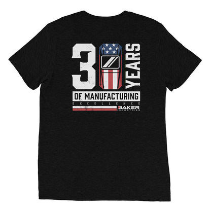 30 Years of Manufacturing Excellence Tri-Blend Short-Sleeve T-Shirt